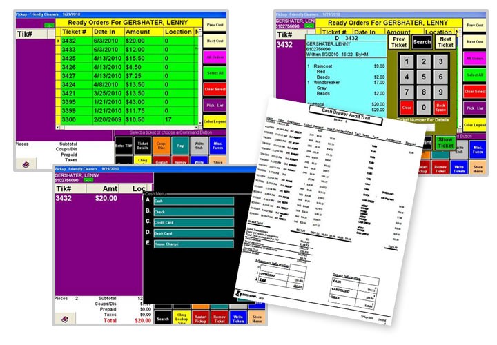Cash Control Momemtum POS POS Software,Cash Registers, Dry Cleaning